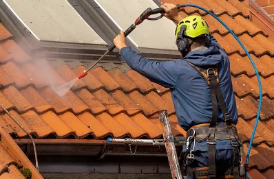 Démoussage et hydrofuge de toiture à Pruines